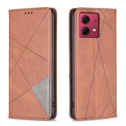Rhombus Texture Magnetic Leather Phone Case, For Motorola Moto G24 / E14 / G04, For Motorola Moto G34 5G, For Motorola Moto G84 5G, For Motorola Moto G54 5G EU Edition
