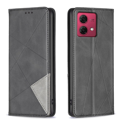 Rhombus Texture Magnetic Leather Phone Case, For Motorola Moto G24 / E14 / G04, For Motorola Moto G34 5G, For Motorola Moto G84 5G, For Motorola Moto G54 5G EU Edition