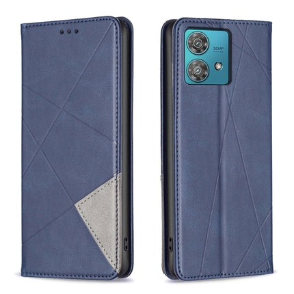 Rhombus Texture Magnetic Leather Phone Case, For Motorola Edge 40 Neo, For Motorola Moto G14 4G, For Motorola Edge 40