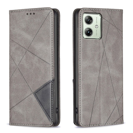 Rhombus Texture Magnetic Leather Phone Case, For Motorola Moto G24 / E14 / G04, For Motorola Moto G34 5G, For Motorola Moto G84 5G, For Motorola Moto G54 5G EU Edition