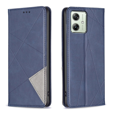Rhombus Texture Magnetic Leather Phone Case, For Motorola Moto G24 / E14 / G04, For Motorola Moto G34 5G, For Motorola Moto G84 5G, For Motorola Moto G54 5G EU Edition