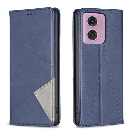 Rhombus Texture Magnetic Leather Phone Case, For Motorola Moto G24 / E14 / G04, For Motorola Moto G34 5G, For Motorola Moto G84 5G, For Motorola Moto G54 5G EU Edition