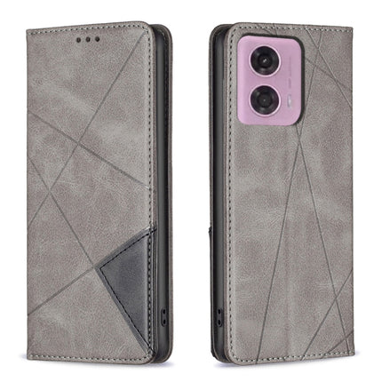 Rhombus Texture Magnetic Leather Phone Case, For Motorola Moto G24 / E14 / G04, For Motorola Moto G34 5G, For Motorola Moto G84 5G, For Motorola Moto G54 5G EU Edition