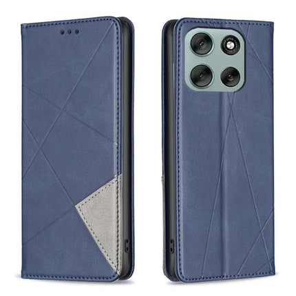 Rhombus Texture Magnetic Leather Phone Case, For Motorola Moto G Max/G87/G77 5G, For Motorola Moto G37/G47/G37 Power, For Motorola Edge 70 Fusion 5G, For Motorola Moto G56 5G
