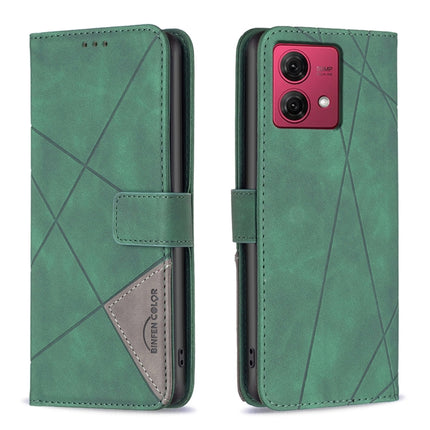 Magnetic Buckle Rhombus Texture Leather Phone Case, For Motorola Moto G Power 5G 2024, For Motorola Moto G84 5G, For Motorola Moto G54 5G EU Edition, For Motorola Edge 40 Neo