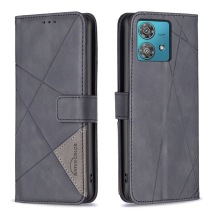 Magnetic Buckle Rhombus Texture Leather Phone Case, For Motorola Moto G Power 5G 2024, For Motorola Moto G84 5G, For Motorola Moto G54 5G EU Edition, For Motorola Edge 40 Neo