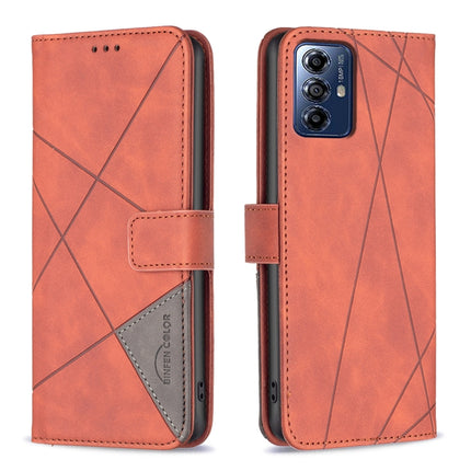 Magnetic Buckle Rhombus Texture Leather Phone Case, For Motorola Edge 50 Pro 5G, For Motorola Edge 50 Fusion, For Motorola Moto G24 / E14 / G04, For Motorola Moto G Play 2024
