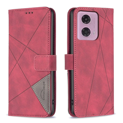 Magnetic Buckle Rhombus Texture Leather Phone Case, For Motorola Moto G34 5G / G45 5G, For Motorola Edge 50 Neo, For Motorola Moto G85, For Motorola Edge 50 Ultra