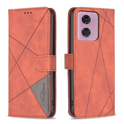 Magnetic Buckle Rhombus Texture Leather Phone Case, For Motorola Edge 50 Pro 5G, For Motorola Edge 50 Fusion, For Motorola Moto G24 / E14 / G04, For Motorola Moto G Play 2024