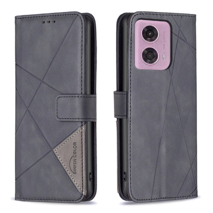 Magnetic Buckle Rhombus Texture Leather Phone Case, For Motorola Edge 50 Pro 5G, For Motorola Edge 50 Fusion, For Motorola Moto G24 / E14 / G04, For Motorola Moto G Play 2024
