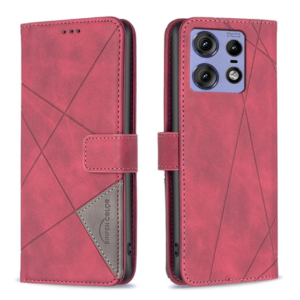 Magnetic Buckle Rhombus Texture Leather Phone Case, For Motorola Edge 50 Pro 5G, For Motorola Edge 50 Fusion, For Motorola Moto G24 / E14 / G04, For Motorola Moto G Play 2024