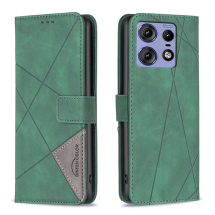 Magnetic Buckle Rhombus Texture Leather Phone Case, For Motorola Edge 50 Pro 5G, For Motorola Edge 50 Fusion, For Motorola Moto G24 / E14 / G04, For Motorola Moto G Play 2024