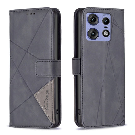 Magnetic Buckle Rhombus Texture Leather Phone Case, For Motorola Edge 50 Pro 5G, For Motorola Edge 50 Fusion, For Motorola Moto G24 / E14 / G04, For Motorola Moto G Play 2024