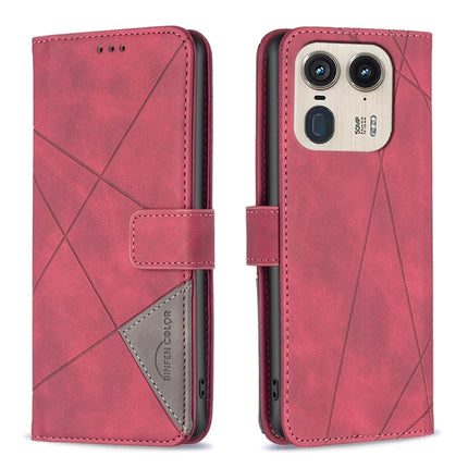 Magnetic Buckle Rhombus Texture Leather Phone Case, For Motorola Moto G34 5G / G45 5G, For Motorola Edge 50 Neo, For Motorola Moto G85, For Motorola Edge 50 Ultra