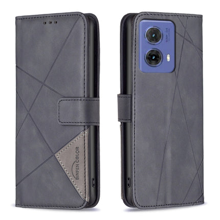 Magnetic Buckle Rhombus Texture Leather Phone Case, For Motorola Moto G34 5G / G45 5G, For Motorola Edge 50 Neo, For Motorola Moto G85, For Motorola Edge 50 Ultra