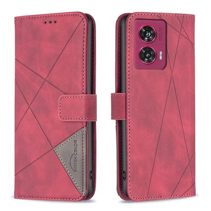 Magnetic Buckle Rhombus Texture Leather Phone Case, For Motorola Edge 50 Pro 5G, For Motorola Edge 50 Fusion, For Motorola Moto G24 / E14 / G04, For Motorola Moto G Play 2024