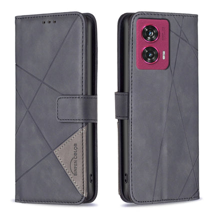 Magnetic Buckle Rhombus Texture Leather Phone Case, For Motorola Edge 50 Pro 5G, For Motorola Edge 50 Fusion, For Motorola Moto G24 / E14 / G04, For Motorola Moto G Play 2024