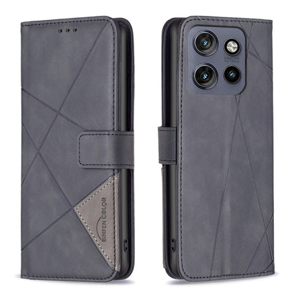 Magnetic Buckle Rhombus Texture Leather Phone Case, For Motorola Moto G34 5G / G45 5G, For Motorola Edge 50 Neo, For Motorola Moto G85, For Motorola Edge 50 Ultra