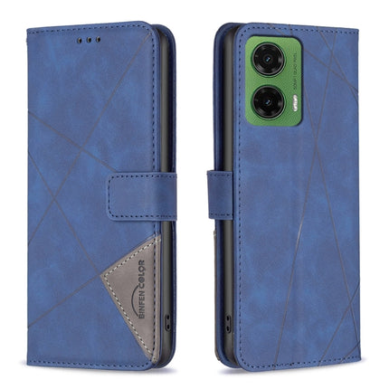 Magnetic Buckle Rhombus Texture Leather Phone Case, For Motorola Moto G15, For Motorola Moto G75 5G, For Motorola Moto G35, For Motorola Moto G55
