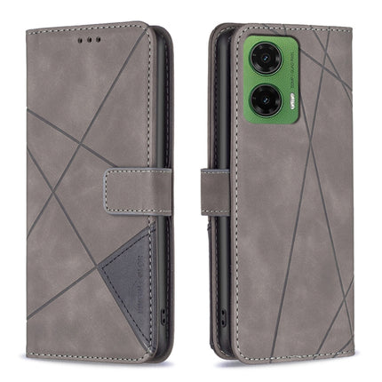 Magnetic Buckle Rhombus Texture Leather Phone Case, For Motorola Moto G15, For Motorola Moto G75 5G, For Motorola Moto G35, For Motorola Moto G55