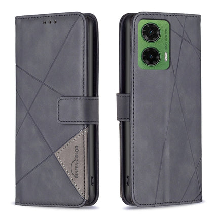 Magnetic Buckle Rhombus Texture Leather Phone Case, For Motorola Moto G15, For Motorola Moto G75 5G, For Motorola Moto G35, For Motorola Moto G55