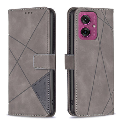 Magnetic Buckle Rhombus Texture Leather Phone Case, For Motorola Moto G15, For Motorola Moto G75 5G, For Motorola Moto G35, For Motorola Moto G55
