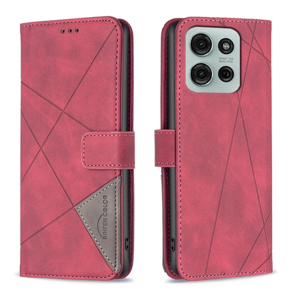 Magnetic Buckle Rhombus Texture Leather Phone Case, For Motorola Moto G15, For Motorola Moto G75 5G, For Motorola Moto G35, For Motorola Moto G55
