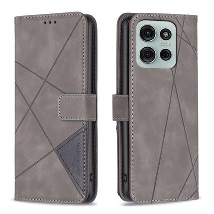 Magnetic Buckle Rhombus Texture Leather Phone Case, For Motorola Moto G15, For Motorola Moto G75 5G, For Motorola Moto G35, For Motorola Moto G55