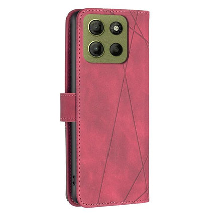 Magnetic Buckle Rhombus Texture Leather Phone Case, For Motorola Moto G15, For Motorola Moto G75 5G, For Motorola Moto G35, For Motorola Moto G55