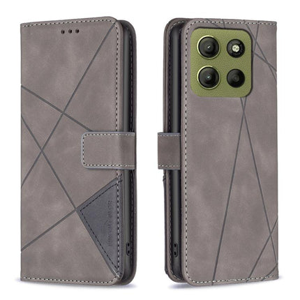 Magnetic Buckle Rhombus Texture Leather Phone Case, For Motorola Moto G15, For Motorola Moto G75 5G, For Motorola Moto G35, For Motorola Moto G55