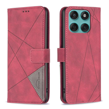 Magnetic Buckle Rhombus Texture Leather Phone Case, For Motorola Moto G56 5G, For Motorola Edge 60 Pro, For Motorola Edge 60 Fusion, For Motorola Moto G05