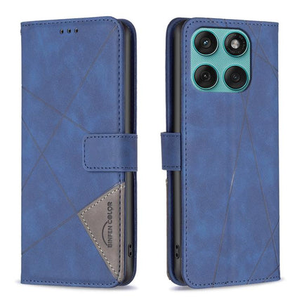 Magnetic Buckle Rhombus Texture Leather Phone Case, For Motorola Moto G56 5G, For Motorola Edge 60 Pro, For Motorola Edge 60 Fusion, For Motorola Moto G05