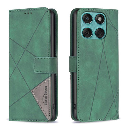 Magnetic Buckle Rhombus Texture Leather Phone Case, For Motorola Moto G56 5G, For Motorola Edge 60 Pro, For Motorola Edge 60 Fusion, For Motorola Moto G05