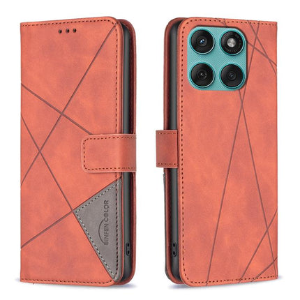 Magnetic Buckle Rhombus Texture Leather Phone Case, For Motorola Moto G56 5G, For Motorola Edge 60 Pro, For Motorola Edge 60 Fusion, For Motorola Moto G05