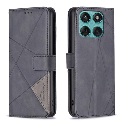 Magnetic Buckle Rhombus Texture Leather Phone Case, For Motorola Moto G56 5G, For Motorola Edge 60 Pro, For Motorola Edge 60 Fusion, For Motorola Moto G05