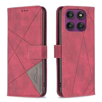 Magnetic Buckle Rhombus Texture Leather Phone Case, For Motorola Moto G56 5G, For Motorola Edge 60 Pro, For Motorola Edge 60 Fusion, For Motorola Moto G05