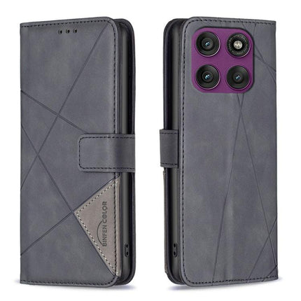 Magnetic Buckle Rhombus Texture Leather Phone Case, For Motorola Moto G56 5G, For Motorola Edge 60 Pro, For Motorola Edge 60 Fusion, For Motorola Moto G05