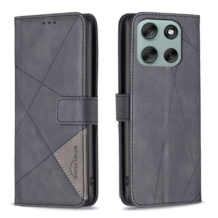 Magnetic Buckle Rhombus Texture Leather Phone Case, For Motorola Moto G56 5G, For Motorola Edge 60 Pro, For Motorola Edge 60 Fusion, For Motorola Moto G05