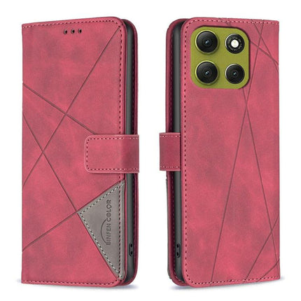 Magnetic Buckle Rhombus Texture Leather Phone Case, For Motorola Moto G Max/G87/G77/G67 5G, For Motorola Moto G37/G37 Power 5G, For Motorola Edge 70 Fusion 5G, For Motorola Moto G86 5G