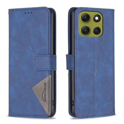 Magnetic Buckle Rhombus Texture Leather Phone Case, For Motorola Moto G Max/G87/G77/G67 5G, For Motorola Moto G37/G37 Power 5G, For Motorola Edge 70 Fusion 5G, For Motorola Moto G86 5G