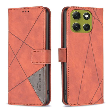 Magnetic Buckle Rhombus Texture Leather Phone Case, For Motorola Moto G Max/G87/G77/G67 5G, For Motorola Moto G37/G37 Power 5G, For Motorola Edge 70 Fusion 5G, For Motorola Moto G86 5G