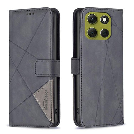 Magnetic Buckle Rhombus Texture Leather Phone Case, For Motorola Moto G Max/G87/G77/G67 5G, For Motorola Moto G37/G37 Power 5G, For Motorola Edge 70 Fusion 5G, For Motorola Moto G86 5G