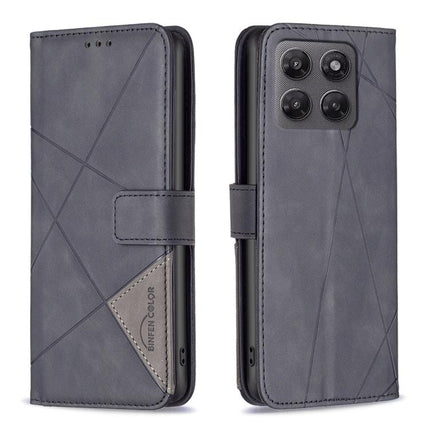 Magnetic Buckle Rhombus Texture Leather Phone Case, For Motorola Moto G Max/G87/G77/G67 5G, For Motorola Moto G37/G37 Power 5G, For Motorola Edge 70 Fusion 5G, For Motorola Moto G86 5G