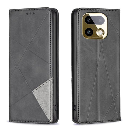 Rhombus Texture Leather Phone Case, For Realme 16T 5G, For Realme 16 5G, For Realme 16 Pro+ 5G, For Realme 16 Pro 5G