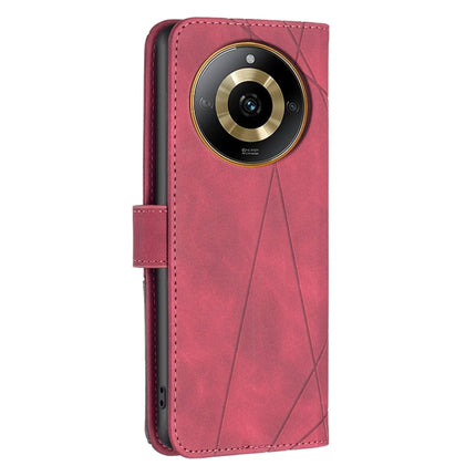 Magnetic Buckle Rhombus Texture Leather Phone Case, For  Realme 11 4G, For Realme 11 5G, For Realme C53, For Realme C65 4G