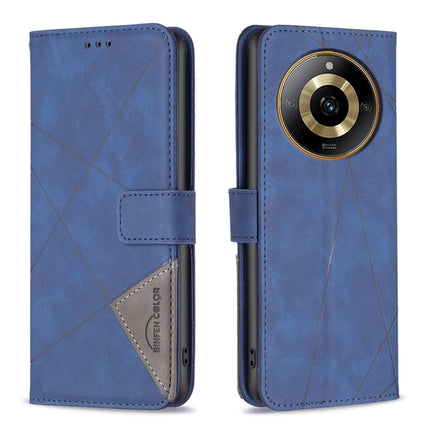 Magnetic Buckle Rhombus Texture Leather Phone Case, For  Realme 11 4G, For Realme 11 5G, For Realme C53, For Realme C65 4G