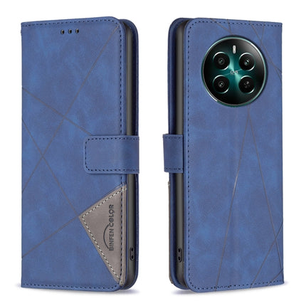 Magnetic Buckle Rhombus Texture Leather Phone Case, For Realme 13 Pro 5G / 13 Pro+ 5G, For Realme GT 6 / GT 6T, For Realme C61 / C63, For Realme 12+ 5G