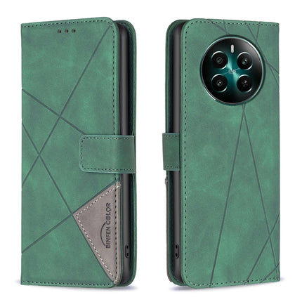 Magnetic Buckle Rhombus Texture Leather Phone Case, For Realme 13 Pro 5G / 13 Pro+ 5G, For Realme GT 6 / GT 6T, For Realme C61 / C63, For Realme 12+ 5G