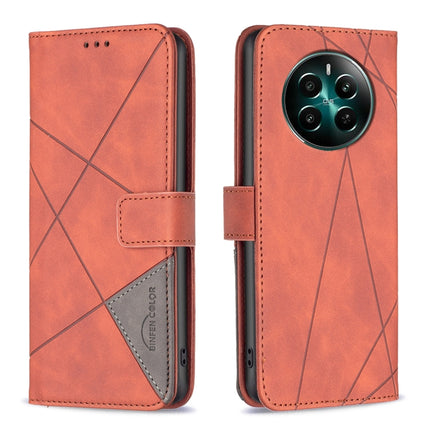 Magnetic Buckle Rhombus Texture Leather Phone Case, For Realme 13 Pro 5G / 13 Pro+ 5G, For Realme GT 6 / GT 6T, For Realme C61 / C63, For Realme 12+ 5G