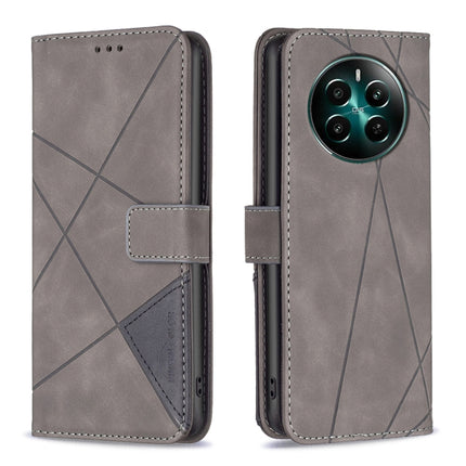 Magnetic Buckle Rhombus Texture Leather Phone Case, For Realme 13 Pro 5G / 13 Pro+ 5G, For Realme GT 6 / GT 6T, For Realme C61 / C63, For Realme 12+ 5G